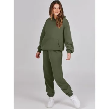 Chic ANRABESS Women's Oversized Hoodie Jogger Set Online