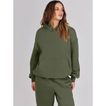 Chic ANRABESS Women's Oversized Hoodie Jogger Set Online