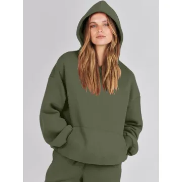 Chic ANRABESS Women's Oversized Hoodie Jogger Set Online
