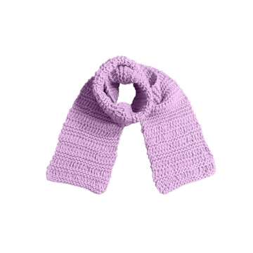 Eiram Hand Knit Scarf 100% Merino Wool Scarf Women Merino Wool Scarf Men Thick Wool Scarf Men's Wint...