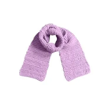 Eiram Hand Knit Scarf 100% Merino Wool Scarf Women Merino Wool Scarf Men Thick Wool Scarf Men's Wint...