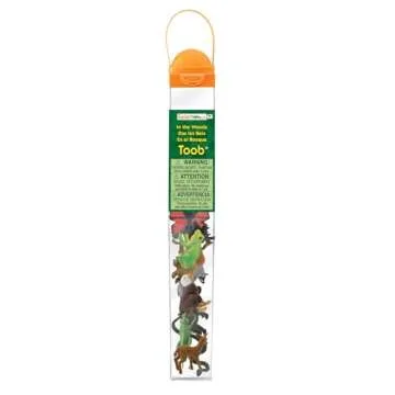 Safari Ltd In The Woods TOOB - Figurines: Elk, Otter, Monarch Butterfly, Black Bear, Snake, Eagle, Beaver, Doe, Grasshopper, Frog, Raccoon, Bison - Educational Toys for Boys, Girls & Kids Ages 3+