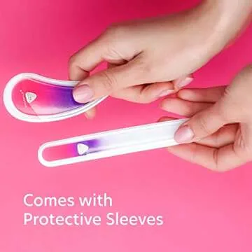 Ergonomic Glass Nail File Set for Perfect Nail Care