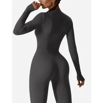 YEOREO Women Long Sleeve Workout Jumpsuit for Style