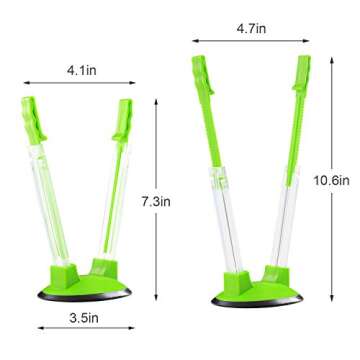 TAO Cicada Baggy Rack-Pack of 2 Bag Holder for Plastic Bags, Plastic bag bracket, No-hands Food Stor...