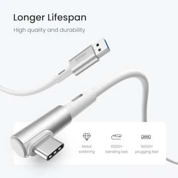 KIWI design 16FT Link Cable Compatible with Oculus/Meta Quest 3S Accessories, and Quest 3/2/Pro/Pico 4, USB 3.0 to USB C Link Cable with 5Gbps Super Speed