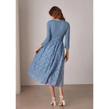 Stylish GRACE KARIN Casual Dress with 3/4 Sleeves and Pockets