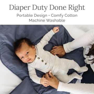 Natemia Baby Portable Diaper Changing Pad - Portable Changing Pad for Baby, Flexible Design for Trav...