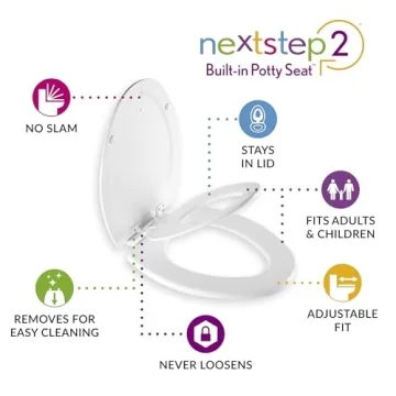 Mayfair NextStep2 Toilet Seat with Removable Toddler Seat