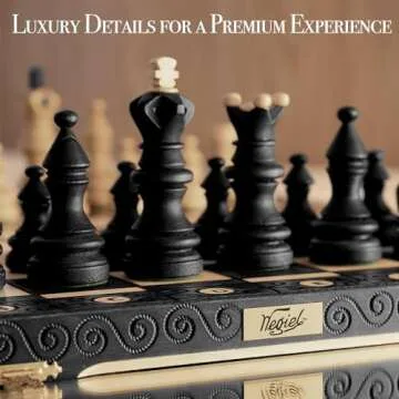 Wegiel Imperator 21-Inch Luxury Wooden Chess Set