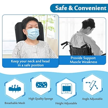 Wheelchair Neck Support Pillow for Head Stabilization
