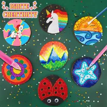 Glow in the Dark Kids Wooden Painting Kit