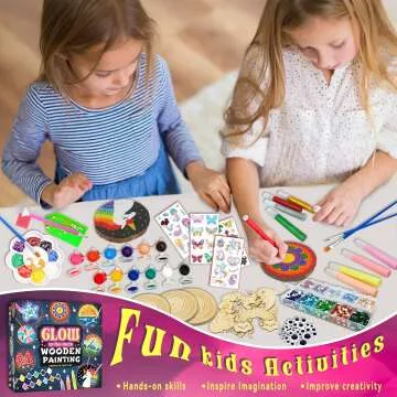 Glow in the Dark Kids Wooden Painting Kit