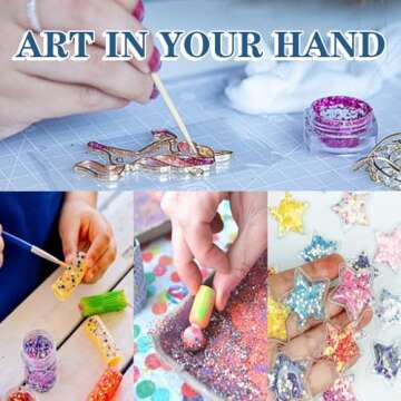 Art Craft Glitter, 3mm Star Shaped Holographic Chunky Flakes Sequins for Slime, Nail Art,Tumblers, Resin Craft, Festival Party - 0.35oz (10g) (Laser Silver)