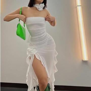 Juakoso Sexy Y2K Ruffles Fairy Dress for Summer Fashion