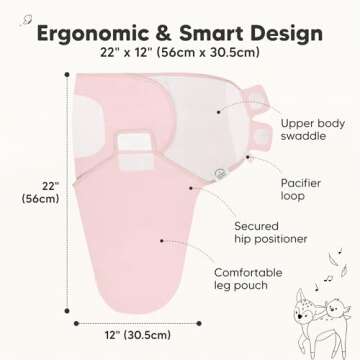 3-Pack Organic Baby Swaddle Sleep Sacks - Soft, Snug, and Safe for Newborns