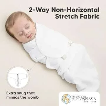 Organic Baby Swaddle Sacks for Newborns - 3 Pack
