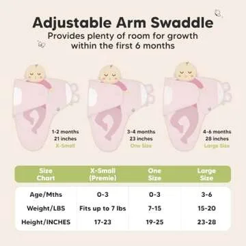 Organic Baby Swaddle Sacks for Newborns - 3 Pack