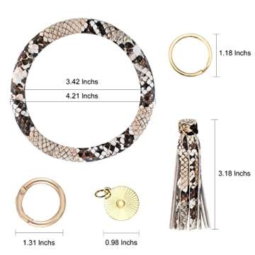Stylish Weixiltc Wristlet Keychain Bracelet for Women
