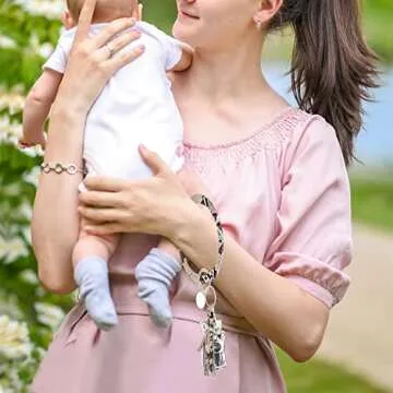 Stylish Weixiltc Wristlet Keychain Bracelet for Women