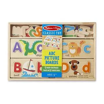 Melissa & Doug ABC Picture Boards for Preschool Learning