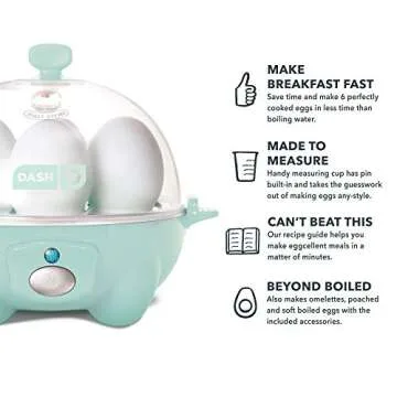 Dash Rapid Egg Cooker for Perfect Eggs Every Time