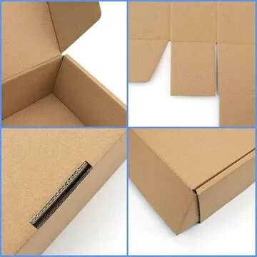 Laptop Shipping Box Cardboard Laptop Boxes with Protection Foam, Without Available Space for Cords or Chargers