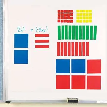 Learning Resources Magnetic Algebra Tiles, Algebraic Math Skills, Magnets for Any Magnetic Surface, ...