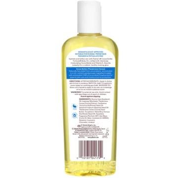 Cocoa Butter Body Oil for Glowing Hydrated Skin