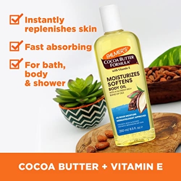 Cocoa Butter Body Oil for Glowing Hydrated Skin