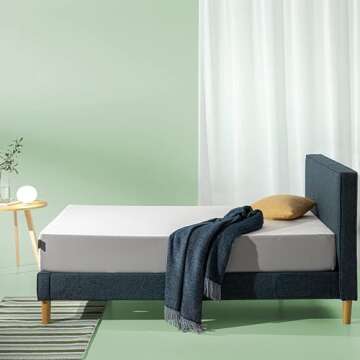 ZINUS Cooling Essential Memory Foam Mattress, King, White