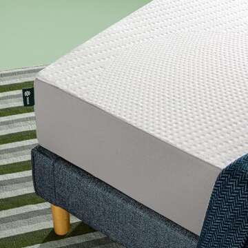 ZINUS Cooling Essential Memory Foam Mattress, King, White