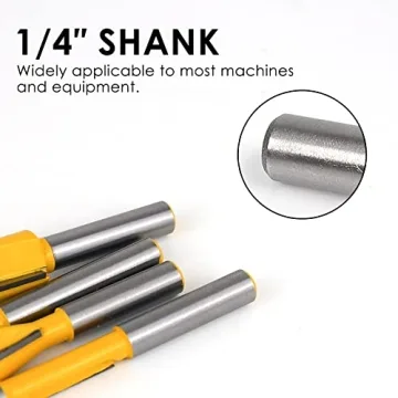 BAIDETS 15-Piece Tungsten Carbide Router Bits Set for Woodworking