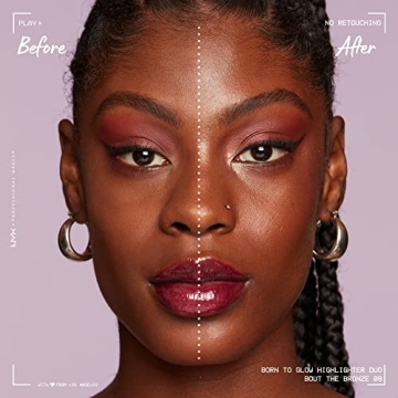 NYX Born To Glow Icy Highlighter Duo for Radiant Skin