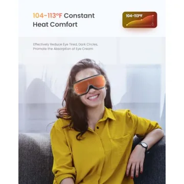 RENPHO Valentine's Day Gift Eyeris 1 Eye Massager with Heat, Birthday Gifts for Women FSA/HSA Eligible Sleep Eye Mask for Migraine Relief, Face Care Massager, Reduce Eye Strain Dry Eye Improve Sleep