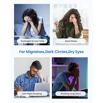 RENPHO Valentine's Day Gift Eyeris 1 Eye Massager with Heat, Birthday Gifts for Women FSA/HSA Eligible Sleep Eye Mask for Migraine Relief, Face Care Massager, Reduce Eye Strain Dry Eye Improve Sleep