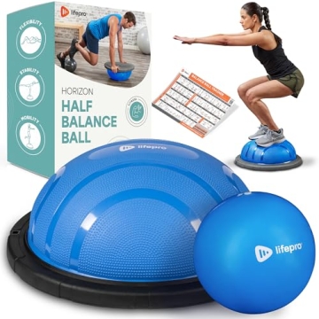LifePro Half Exercise Ball Trainer - Horizon Balance Ball for Exercise - Balance Ball Trainer - Stability Ball for Exercise, Full Body Workout - Half Exercise Ball Balance Trainer for Physical Therapy