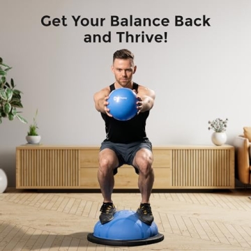 LifePro Half Exercise Ball Trainer - Horizon Balance Ball for Exercise - Balance Ball Trainer - Stability Ball for Exercise, Full Body Workout - Half Exercise Ball Balance Trainer for Physical Therapy