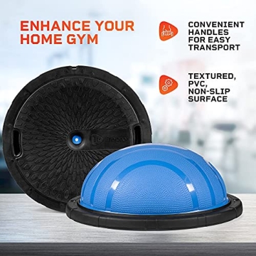 LifePro Half Exercise Ball Trainer - Horizon Balance Ball for Exercise - Balance Ball Trainer - Stability Ball for Exercise, Full Body Workout - Half Exercise Ball Balance Trainer for Physical Therapy