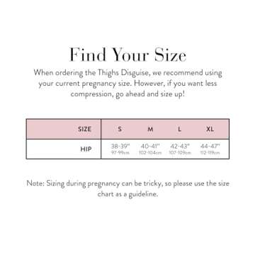 Belly Bandit Thigh Disguise Maternity Support Shorts - Smoothing Anti-Chafing Maternity Shapewear Shorts that Grows with You Every Trimester, Nude, Medium