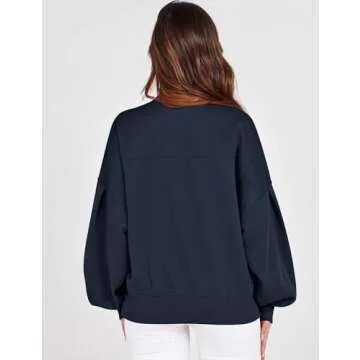 ZHENWEI Women's Cozy Oversized Fleece Sweatshirt
