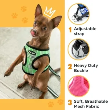 Bark Appeal Brown Step-in Harness for Small-Medium Dogs