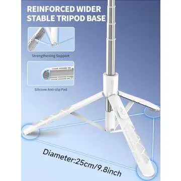 71" Phone Tripod Selfie Stick Tripod, Smartphone Tripod Stand All-in-1 with Remote, Travel Tripod fo...