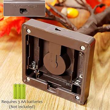 Twinkle Star 23 Inch Tabletop Lighted Maple Tree Battery Operated, Thanksgiving Table Decor with 32 LED Lights, Maple Leaves, Pine Cones and Acorn Autumn Tree for Indoor Home Bedroom Fall Decorations