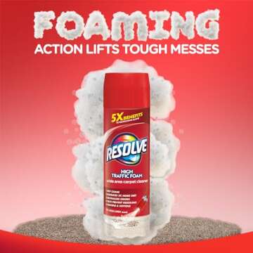 Resolve High Traffic Carpet Foam Cleaner, Carpet Cleaner, Cleans Freshens Softens & Removes Stains, ...