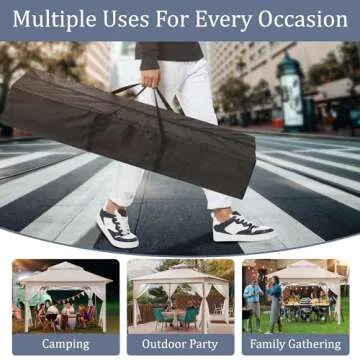 yoyomax 13X13 Outdoor Pop Up Gazebo with Netting, Portable Gazebo Waterproof Patio Canopy Shelter wi...