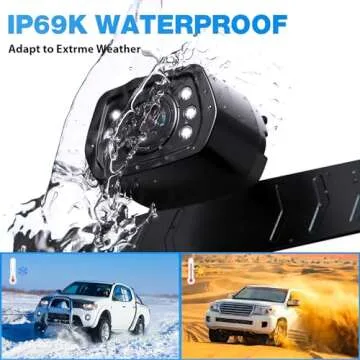 ZEROXCLUB 1080P Wired Backup Camera with 7" Monitor