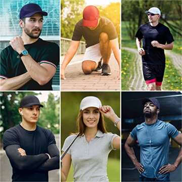 Sport Cap Quick Dry Sport Caps Soft Brim Lightweight Waterproof Running Hat Breathable Baseball Cap Cooling Portable Sun Hats for Men and Woman Performance Workouts and Outdoor Activities Rose Red
