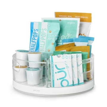 YouCopia Crazy Susan Organizer with 3 BPA-Free Bins