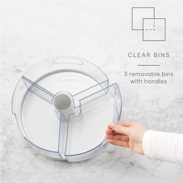 YouCopia Crazy Susan Organizer with 3 BPA-Free Bins